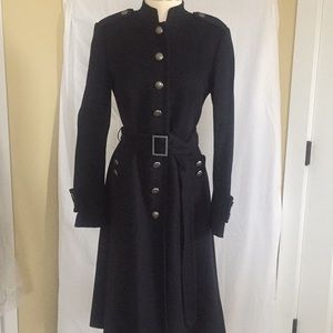 Ann Taylor Loft midnight Blue wool long coat